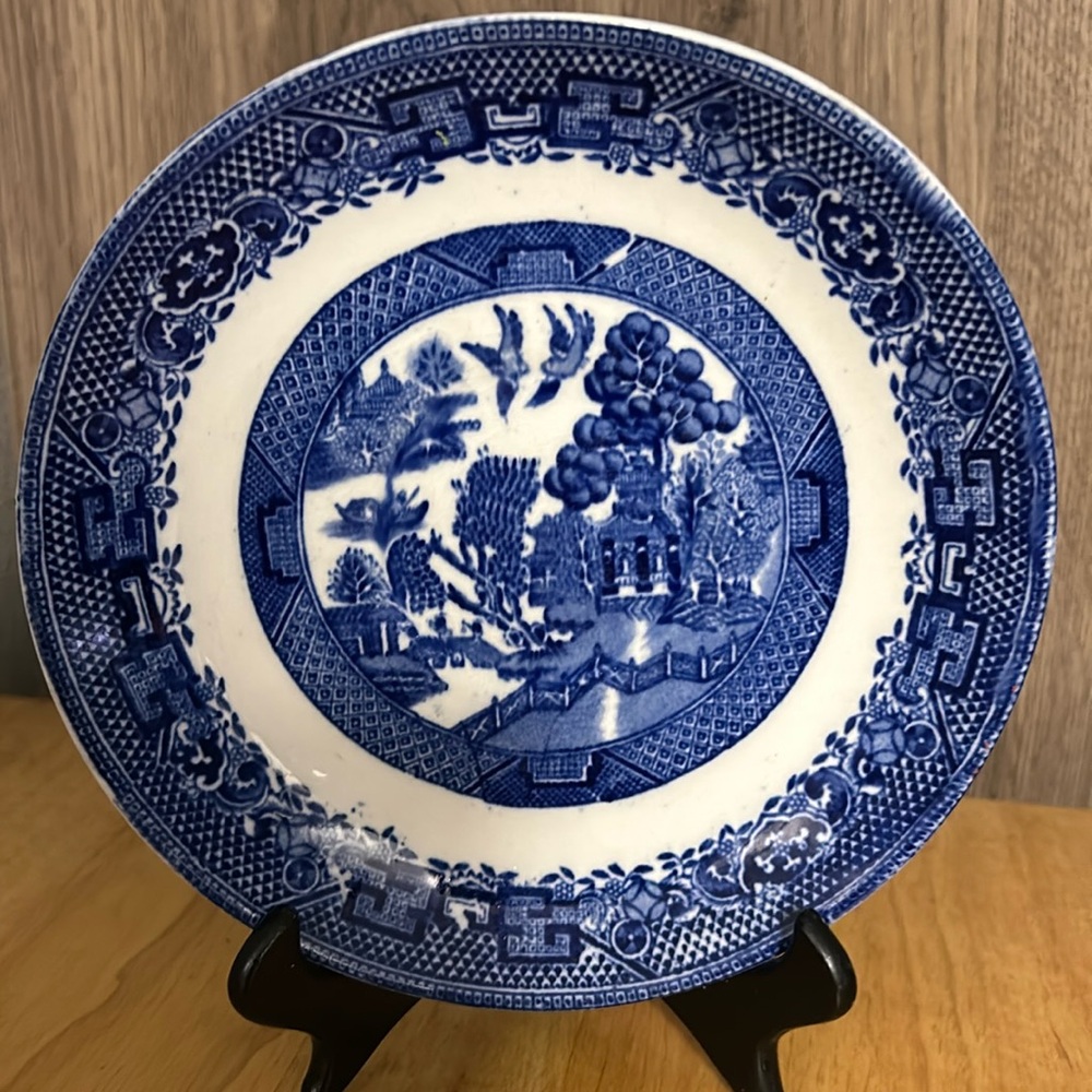 Vintage Blue Willow Dish